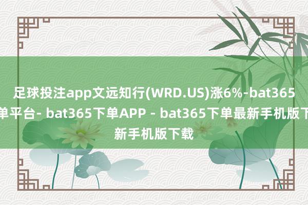 足球投注app文远知行(WRD.US)涨6%-bat365下单平台- bat365下单APP - bat365下单最新手机版下载