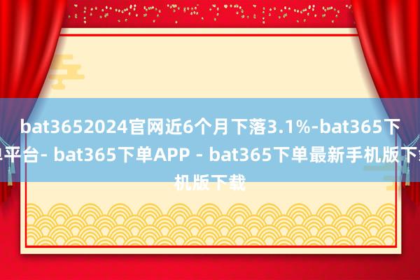 bat3652024官网近6个月下落3.1%-bat365下单平台- bat365下单APP - bat365下单最新手机版下载